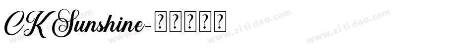 CK Sunshine字体转换